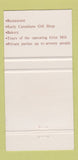 Matchbook Cover - Ancaster Old Mill Inn Ancaster ON 30 Strike