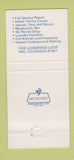 Matchbook Cover - Vain Run Resort Vail Colorado 30 Strike