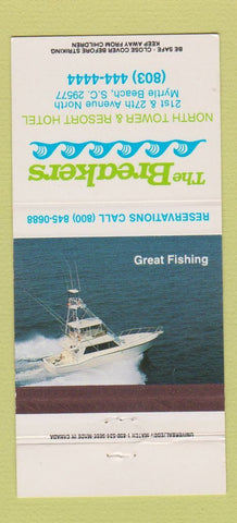 Matchbook Cover - Breakers Resort Hotel Myrtle Beach SC 30 Strike