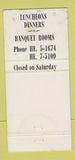 Matchbook Cover - Jones Restaurant Long Beach CA WEAR 30 Strike