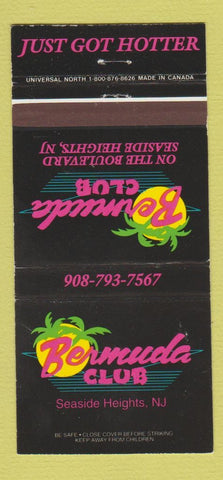 Matchbook Cover - Bermuda Club Seaside Heights NJ 30 Strike