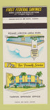 Matchbook Cover - First Federal Savings Loan Tarpon Springs FL 30 Strike