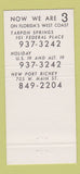 Matchbook Cover - First Federal Savings Loan Tarpon Springs FL 30 Strike