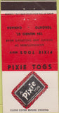 Matchbook Cover - A Pixie Tog Toronto ON children's clothes  30 Strike