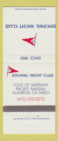 Matchbook Cover - Encinal Yacht Club Alameda CA