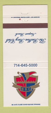 Matchbook Cover - Balboa Bay Club Newport Beach CA 30 Strike
