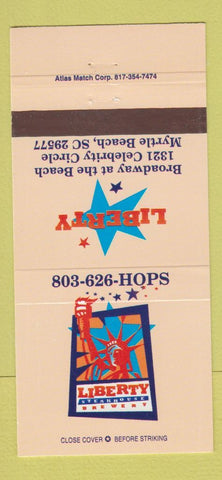 Matchbook Cover - Liberty Steak Brewery Myrtle Beach SC 30 Strike