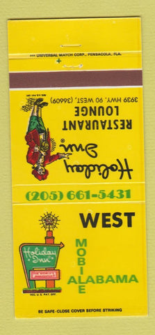 Matchbook Cover - Holiday Inn Mobile West AL 30 Strike