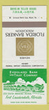 Matchbook Cover - Everglades Bank Trust Fort Lauderdale FL 30 Strike