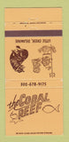 Matchbook Cover - Coral Reef Little Creek DE restaurant 30 Strike