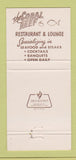 Matchbook Cover - Coral Reef Little Creek DE restaurant 30 Strike