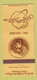 Matchbook Cover - Gallatin Alley New Orleans LA 30 Strike