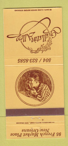 Matchbook Cover - Gallatin Alley New Orleans LA 30 Strike
