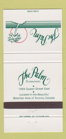 Matchbook Cover - The Palm Restaurant Toronto ON 30 Strike