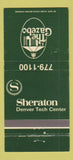 Matchbook Cover - Sheraton Hotel Denver Colorado Gazebo WEAR 30 Strike