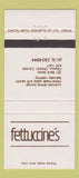 Matchbook Cover - Fettuccine's Restaurant Ottawa ON 30 Strike