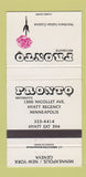 Matchbook Cover - Pronto Ristorante Minneapolis MN Hyatt Regency 30 Strike