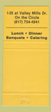 Matchbook Cover - Elite Cafe Bar Waco TX 30 Strike