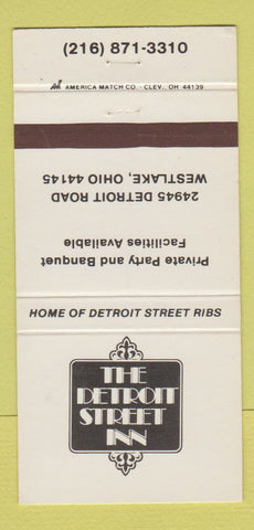 Matchbook Cover - Detroit Street Inn Westlake OH 30 Strike