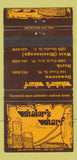 Matchbook Cover - Waldo's Wharf Mississauga ON  30 Strike