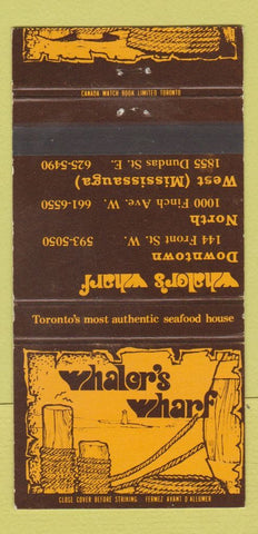 Matchbook Cover - Waldo's Wharf Mississauga ON  30 Strike
