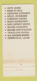 Matchbook Cover - Fritch State Bank TX 30 Strike