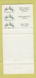 Matchbook Cover - The Palm Restaurant Toronto ON Winnipeg MB 30 Strike