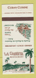 Matchbook Cover - La Carreta Restaurant Cuban Miami Hialeah FL 30 Strike