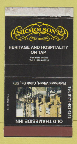 Matchbox - Old Thameside Inn Pickford Wharf UK Nicholson's Beer