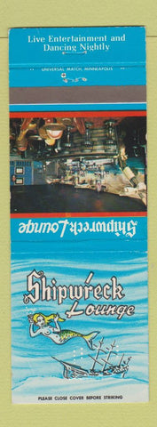 Matchbook Cover - Shipwreck Lounge Holiday Inn Mitchell SD girlie mermaid