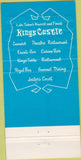 Matchbook Cover - Kings Castle Hotel Casino Lake Tahoe NV 30 Strike