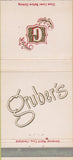 Matchbook Cover - Gruber's Shaker Heights OH 30 Strike