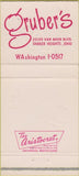 Matchbook Cover - Gruber's Shaker Heights OH 30 Strike
