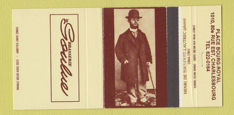 Matchbook Cover - Brasserie Goulue Charlesbourg QB #3 30 Strike