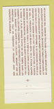 Matchbook Cover - Brasserie Goulue Charlesbourg QB #3 30 Strike