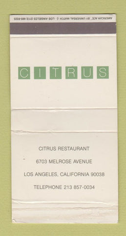 Matchbox - Citrus Restaurant Los Angeles CA