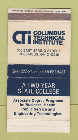Matchbox - Columbus Technical Institute OH College WEAR