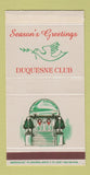 Matchbox - Duquesne Club Christmas Pittsburgh PA