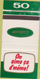 Matchbook Cover - Labatt Montreal 30 Strike