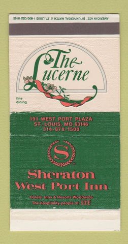 Matchbox - Sheraton Hotel West Port Inn St Louis MO The Lucerne