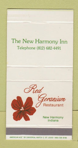 Matchbox - Red Geranium Restaurant New Harmony Inn IN