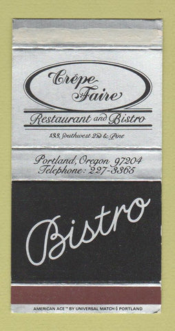 Matchbox - Crepe Faire Restaurant Bistro Portland OR