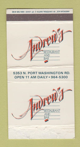 Matchbox - Andrew's Restaurant Bar Glendale? WI? WEAR