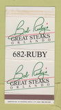 Matchbox - Bob Ruby's Steak Orlando FL