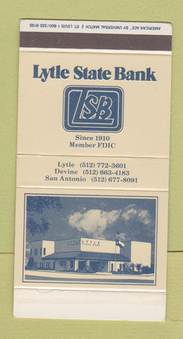 Matchbox - Lytle State Bank Devine San Antonio TX