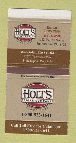 Matchbox - Holt's Cigar Company Philadelphia PA