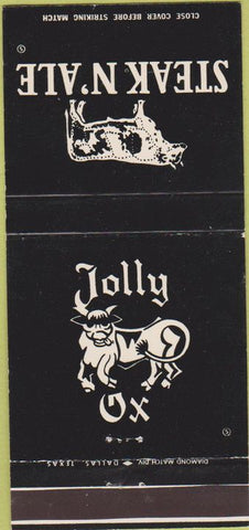 Matchbook Cover - Steak N Ale Jolly Ox 30 Strike