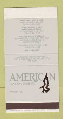 Matchbox - American Bank and Trust Tulsa OK