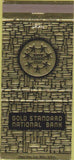 Matchbook Cover - Gold Standard National Bank Marienville PA 30 Strike