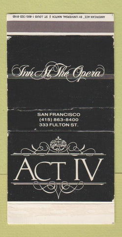 Matchbox - Act IV Inn at the Opera San Francisco CA WEAR